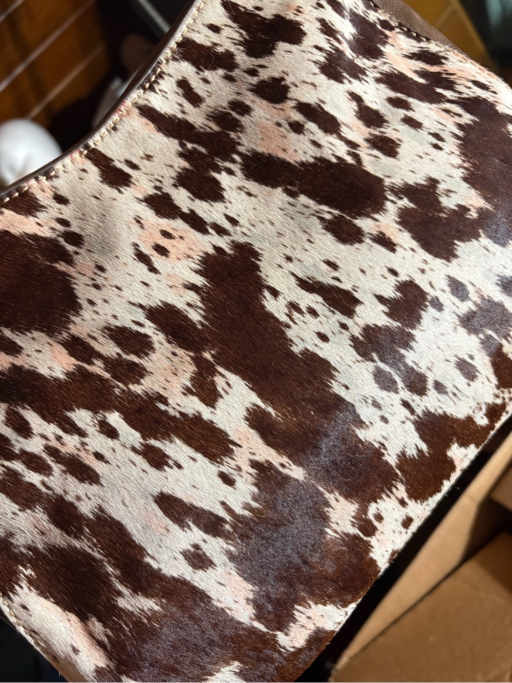 NWT Tony Lama Genuine Hair-on-Hide Concealed Carry Hobo Purse - Picture 2 of 10